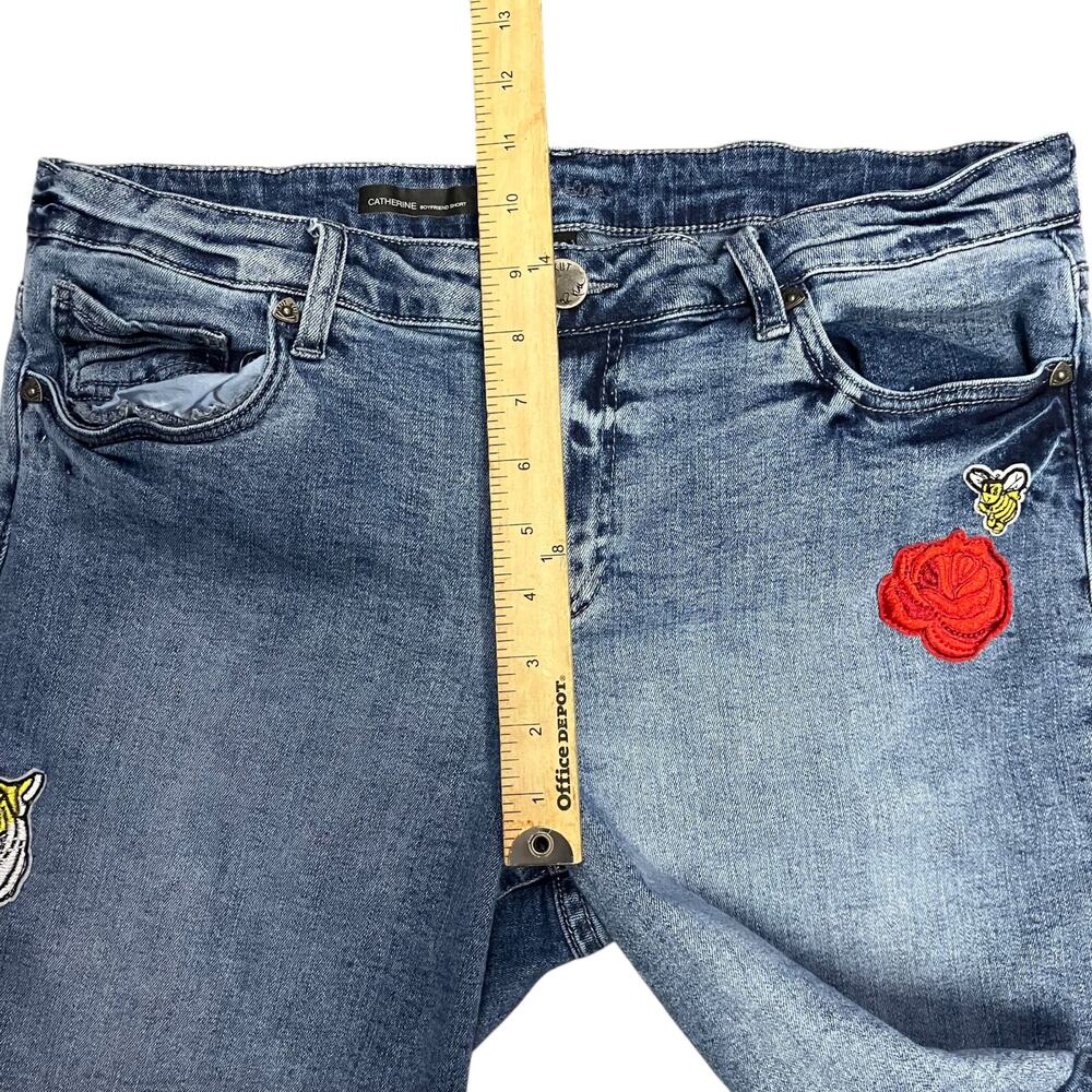 Kut from the Kloth Womens Blue Denim Catherine Boyfriend Shorts Size 12 - Picture 6 of 7